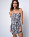 Image of Jedrie Mini Dress in Snake