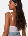 Image of Jelita Sheer Bodice in White Net