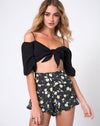 Image of Jiro Short in Polka Daisy Black