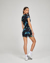 image of Joan T-Shirt Dress in Butterfly Watercolour Black