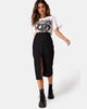 Image of Kaisa Midi Skirt in Black