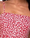 Ditsy Rose Red