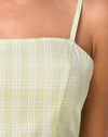 Image of Kaoya Midi Dress in Sage Check