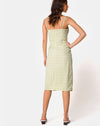 Image of Kaoya Midi Dress in Sage Check