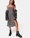 Image of Kaoya Midi Dress in Wild Tulip Black