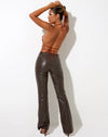 Image of Karti Crop Top in Mesh Toffee