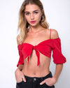 Image of Kavon Crop Top in Red