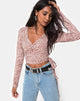 Image of Kayak Wrap Top in Safari Taupe