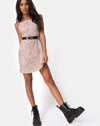 Image of Kayla Mini Dress in Safari Taupe