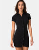 Image of Kia Dress in Black Rib