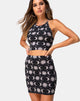 Image of Kimmy Mini Skirt in Moonlight Black