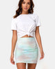 Image of Kimmy Mini Skirt in Pastel Tie Dye