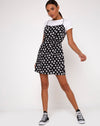 Image of Kinley Slip Dress in 90s Daisy Black and White