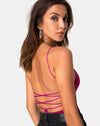 Image of Koza Bodice in Satin Magenta