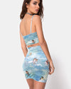 Image of Kimmy Bodycon Skirt in Angel Velvet Blue