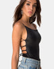 Image of Kozula Bodice in Black Coated
