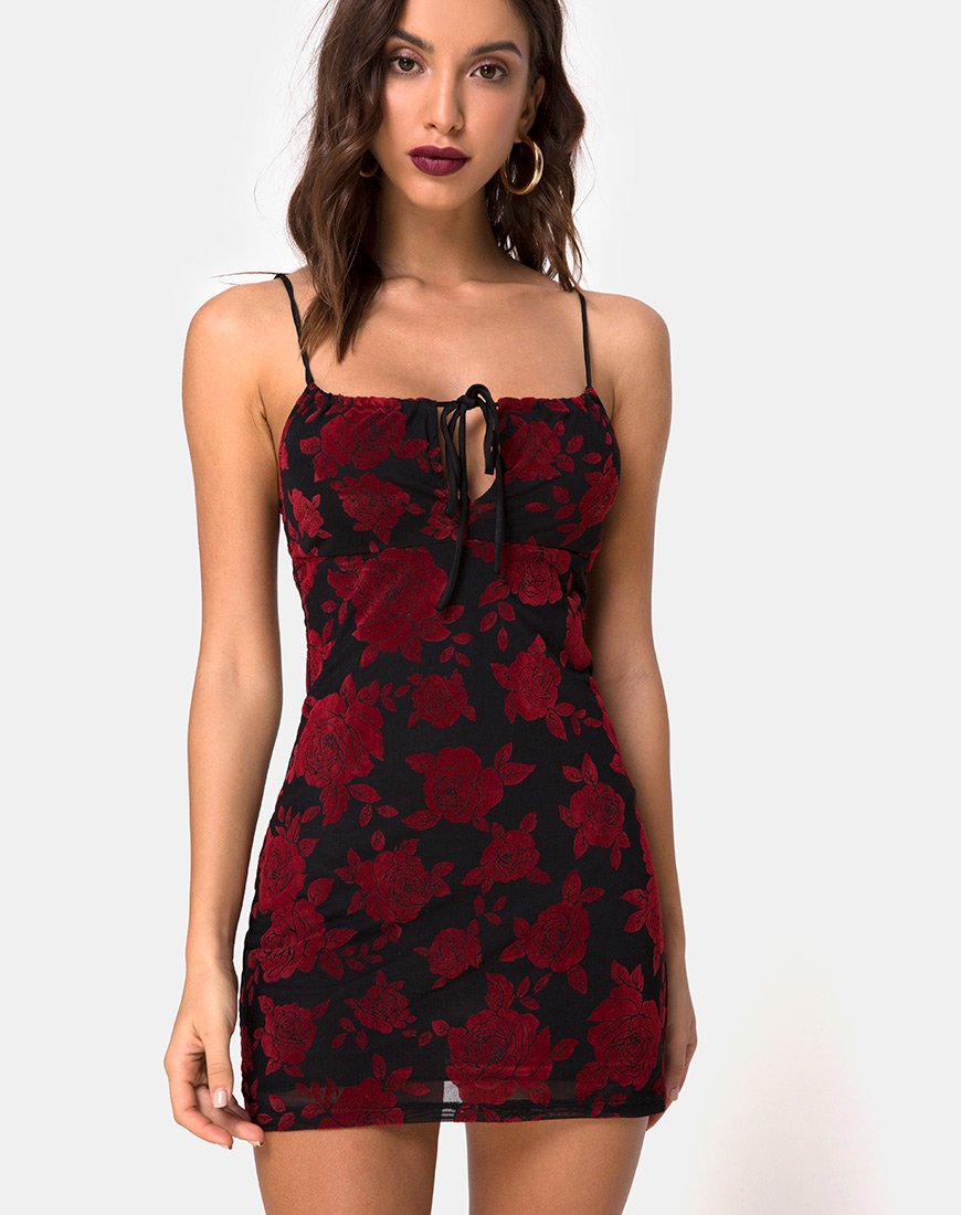 Motel rocks shop rose dress