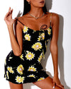 Image of Mala Slip Dress in Sunny Days Black