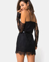 Image of Kusakina Dress in Lace Black
