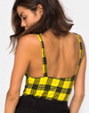 Image of Lantas Bodice in Winter Plaid Yellow