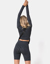 Image of Cycle Short in Diagonal Disco Silver