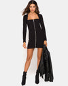 Image of Leah Mini Dress in Black
