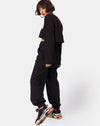 Image of Box Expression Crop Tee in Black