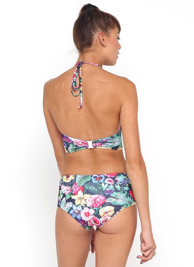 Image of Longline Bikini Bottom in Cottage Garden