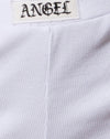 Image of Lou Hot Pant in White with Angel Embro
