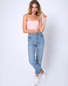 Image of Lucia Bodice in Ribbed Blush