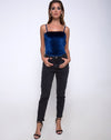 Image of Lucia Bodice in Velvet Navy