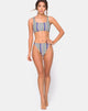 Image of Malee Bikini Bottom in New Stripe