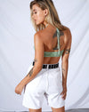 Image of Malta Crop Top in Lime Croc