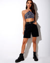 Image of Maudy Crop Top in Rar Leopard Grey