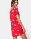 Image of Meca Dress in Soi Rose Red