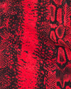 Image of Mini Broomy Skirt in Red Snake