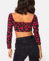 Image of Moluc Top in Red Bloom