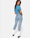 Image of Monda Top in Bloom Baby Blue