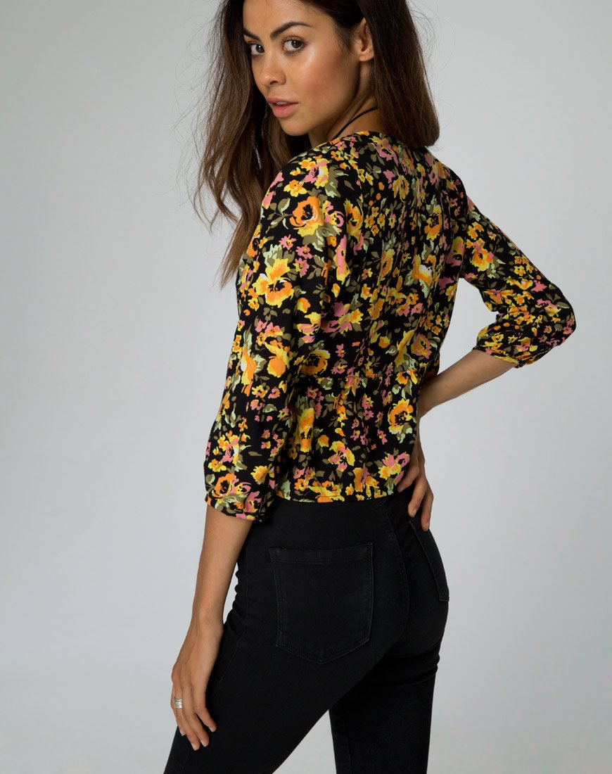 Image of Mosca Plunge Top in Agatha Flower