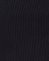 Image of Moss Crop Jumper in Black Rib