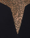 Image of Myla Bodice in Glitter Net Animal Black