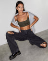 Image of Rips Parallel Jeans in Black Wash