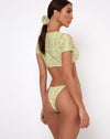 Image of Valeri Bikini Bottoms in Croc Green