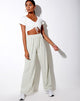 Image of Obeli Trouser in Velvet Rib Minty