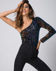 Image of Tamera Bodice in Prism Shine Sequin