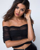 Image of Osta Off The Shoulder Top in Black