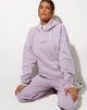 Image of Oversize Hoodie in Violet Angel Embro