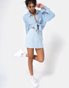 Image of Oxford Shirt in Basic Stripe Blue and White