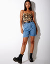 Image of Ozka Crop Top in Tiger Gold
