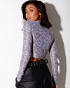 Image of Paria Top in Liquid Leopard Grey